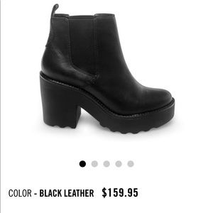 Steve Madden Gretta Black Leather Boot